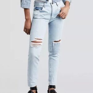 Levi’s Made & Crafted Twig High Rise Distessed Slim Jeans Size 26